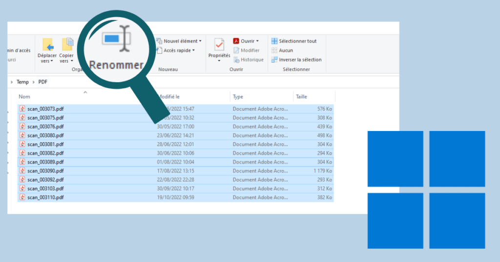 Renommer Des Fichiers En Masse Sur Windows Lecoindunet