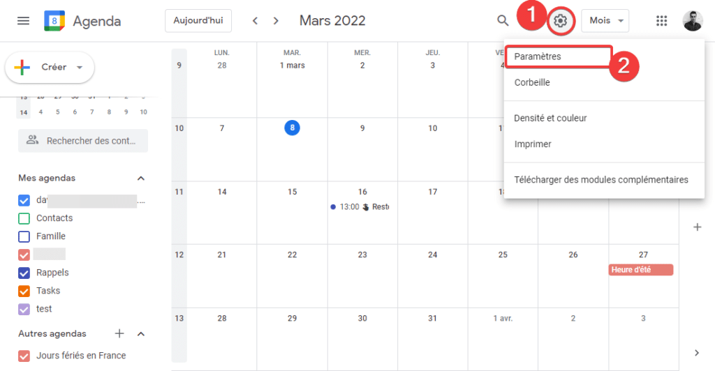 Importer un agenda ou calendrier dans Google Agenda - Lecoindunet