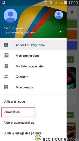 Google Play - Option