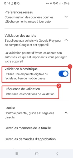 Validation des achats Google Play Store